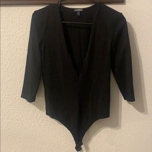 V neck bodysuit